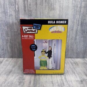 The SIMPSONS HULA HOMER 4ft AirBlown Inflatable by GEMMY 2005 Working